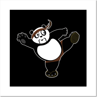 Martial Arts Panda 2 - Brown Posters and Art